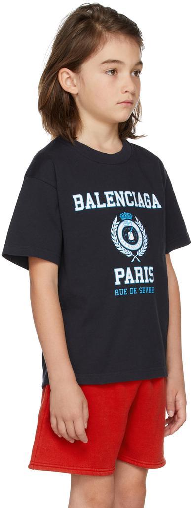 商品Balenciaga|黑色徽标儿童 T 恤,价格¥1885,第5张图片详细描述
