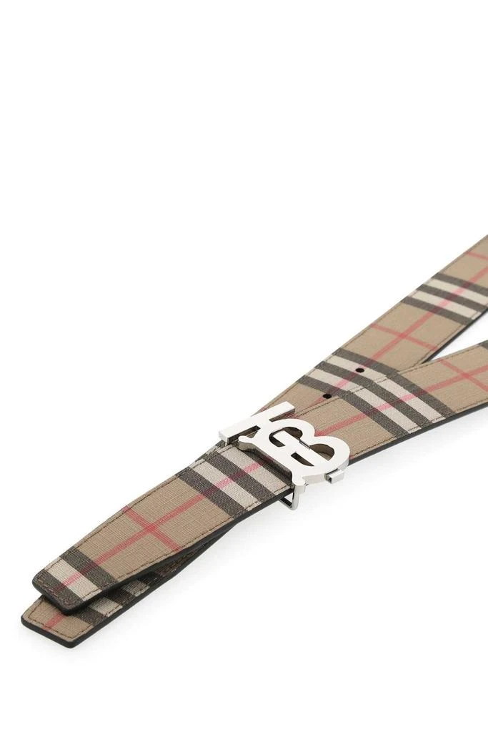 商品Burberry|Burberry Check Patterned Monogram-Buckle Belt,价格¥2845,第3张图片详细描述