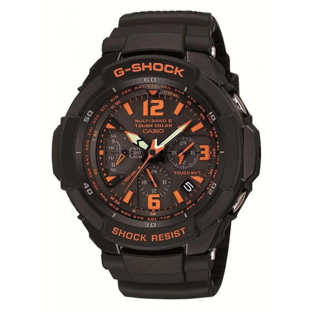 商品G-Shock|日本直邮CASIO卡西欧G-SHOCK手表 Radio Solar GW-3000B-1AJF黑色,价格¥4025,第2张图片详细描述