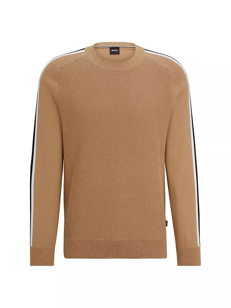 商品Hugo Boss|Cotton Sweater with Color-Blocking Detail,价格¥1534,第1张图片