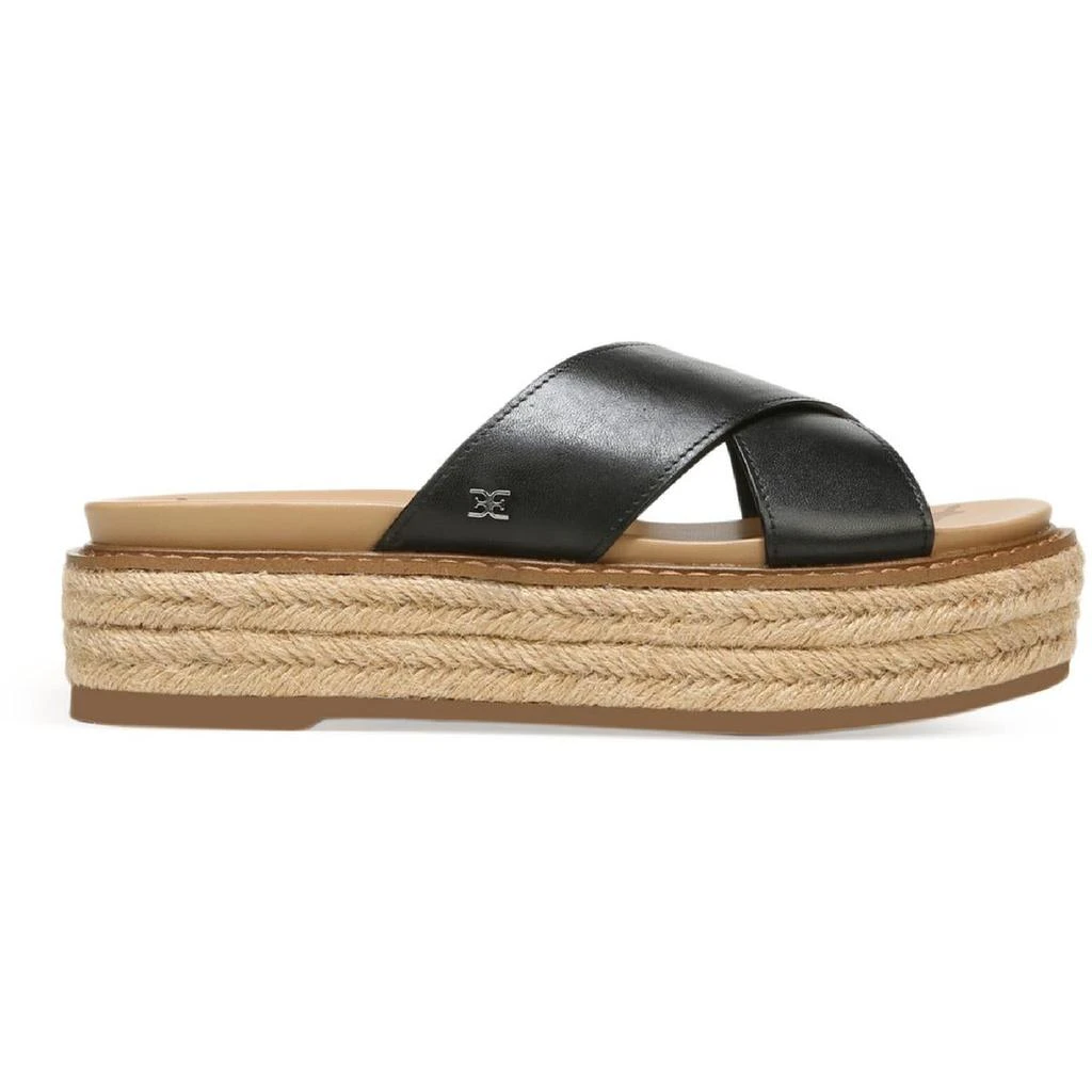 商品Sam Edelman|Sam Edelman Womens Korina Leather Slip On Platform Sandals,价格¥335,第2张图片详细描述
