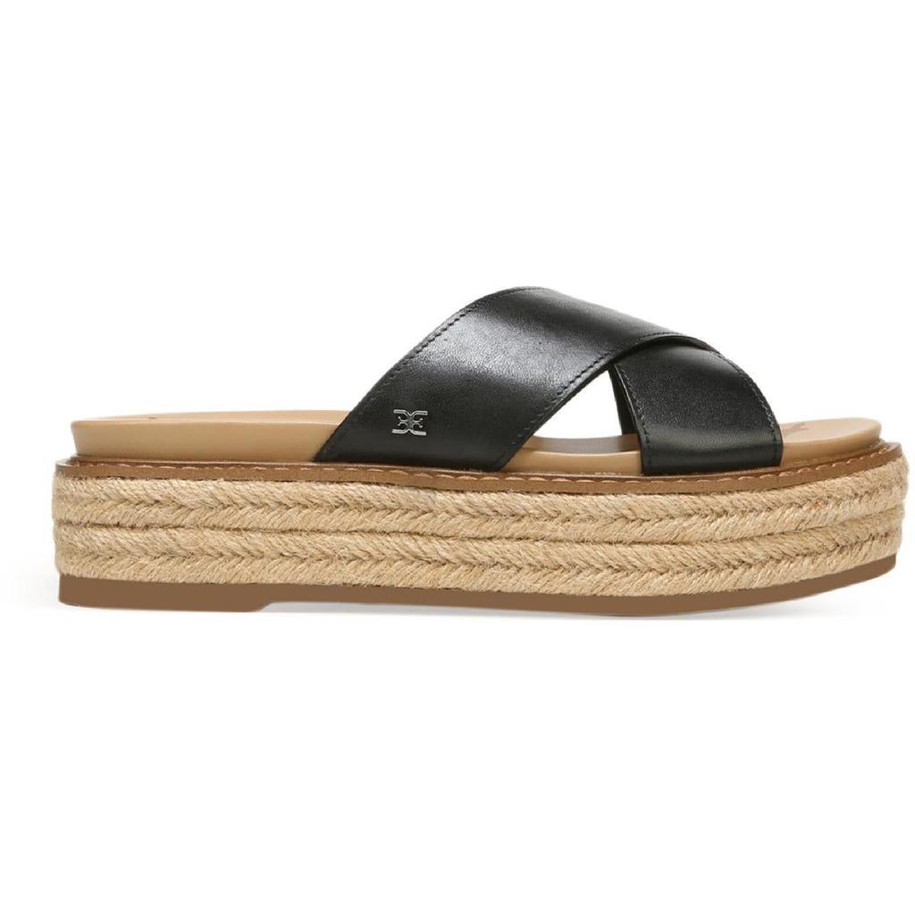 商品Sam Edelman|Sam Edelman Womens Korina Leather Slip On Platform Sandals,价格¥406,第4张图片详细描述