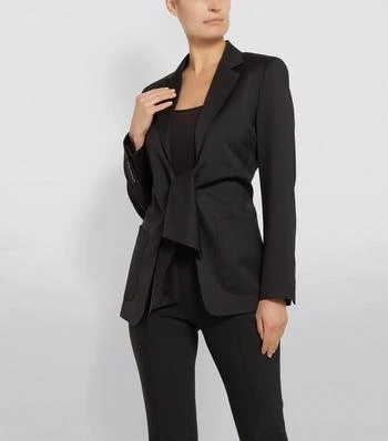 商品Max Mara|Tie-Front Wool Blazer,价格¥7749,第3张图片详细描述