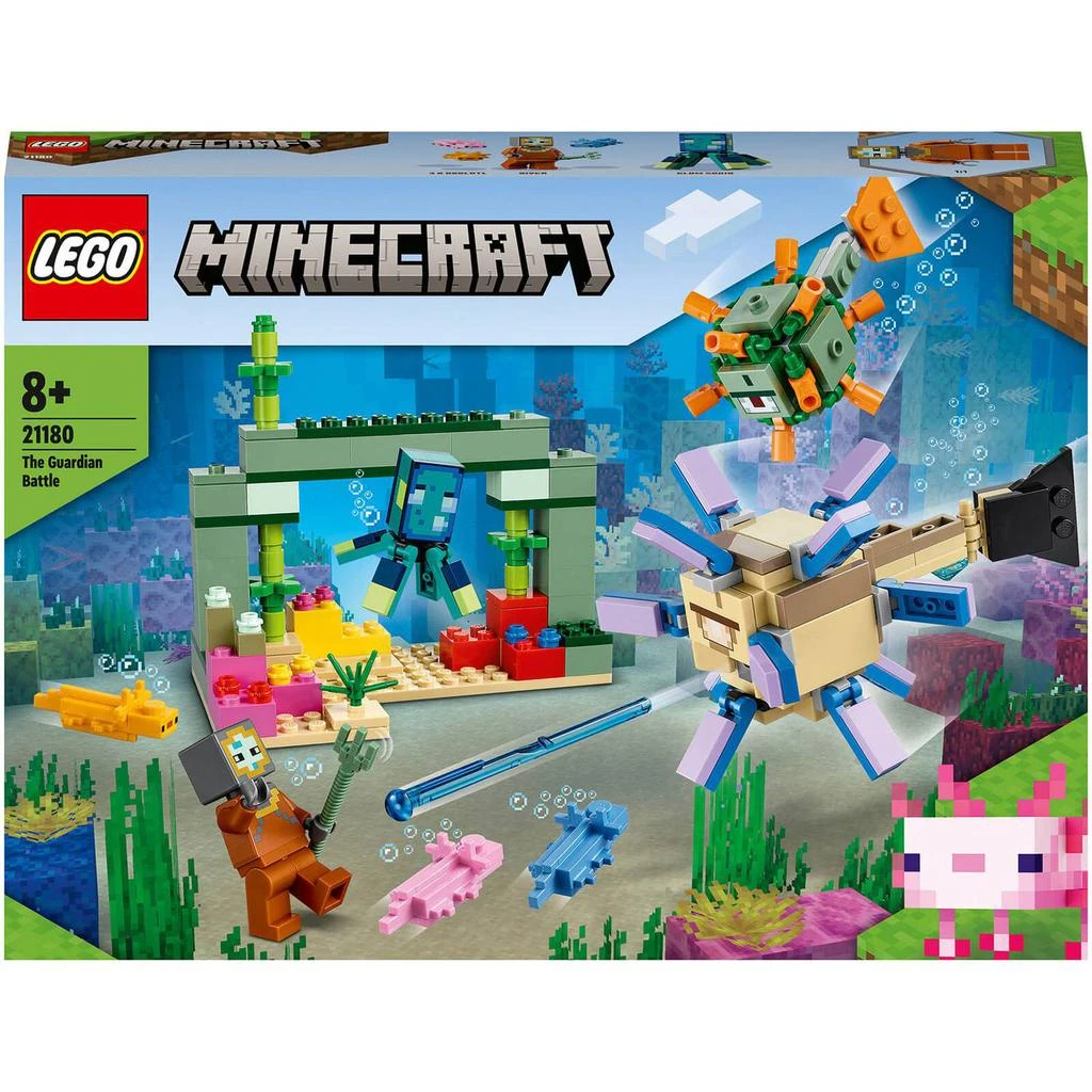 商品The Hut|LEGO Minecraft: The Guardian Battle Underwater Fish Set (21180),价格¥190,第1张图片