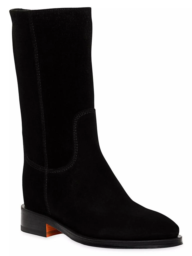 商品Santoni|Fleeces Suede Mid-Calf Boots,价格¥10071,第2张图片详细描述