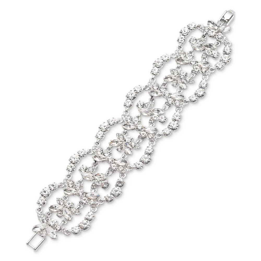 商品Givenchy|Silver-Tone Pavé Crystal Chain Silhouette Flex Bracelet,价格¥466,第1张图片