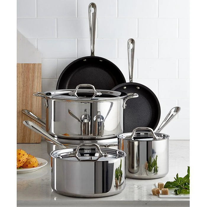 商品All-Clad|All Clad Stainless Steel Nonstick 10-Piece Cookware Set,价格¥5970,第1张图片详细描述