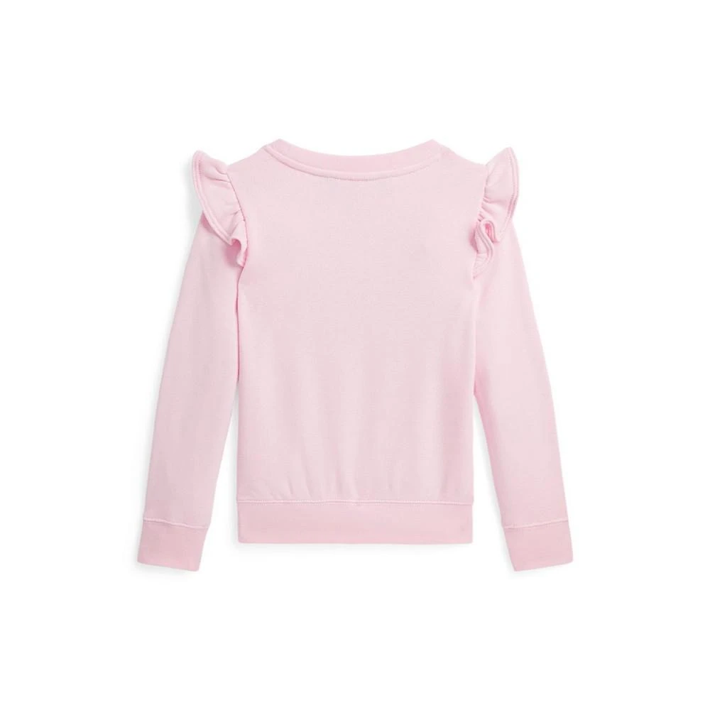 商品Ralph Lauren|Toddler and Little Girls Ruffled Bunny Terry Sweatshirt,价格¥251,第5张图片详细描述