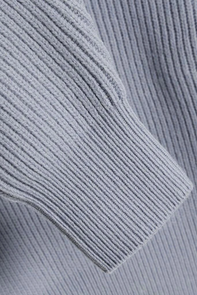 商品Alexander Wang|Cropped ribbed wool-blend sweater,价格¥1245,第4张图片详细描述