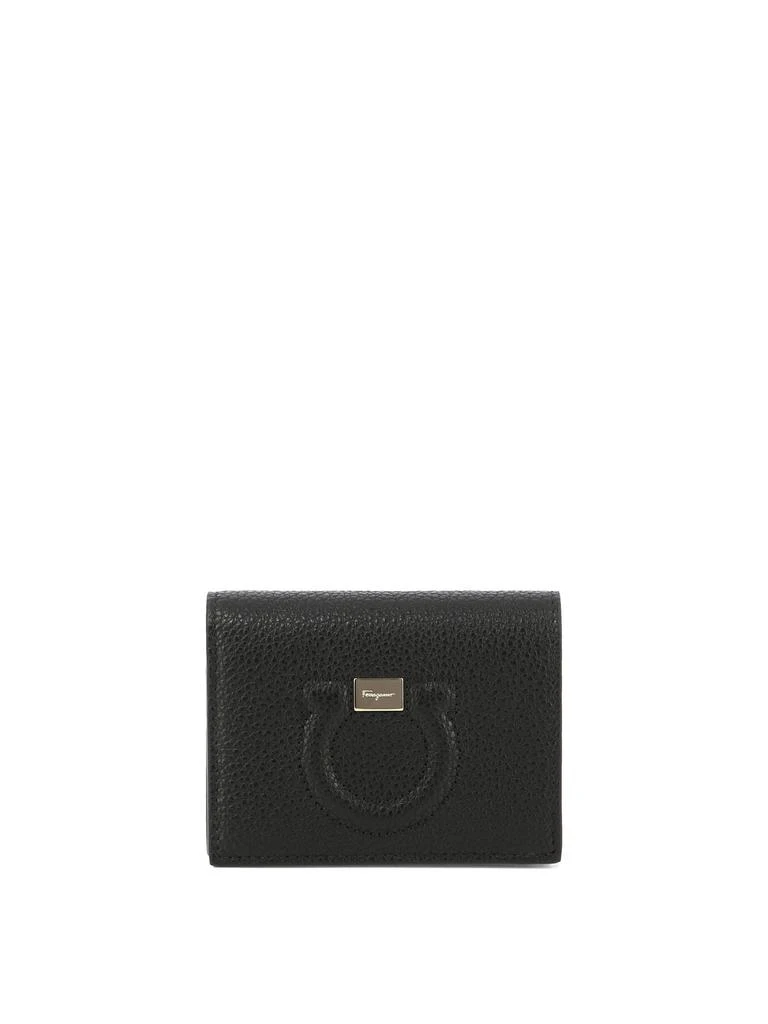 商品Salvatore Ferragamo|Gancini Small Wallet Wallets & Card Holders Black,价格¥1694,第1张图片