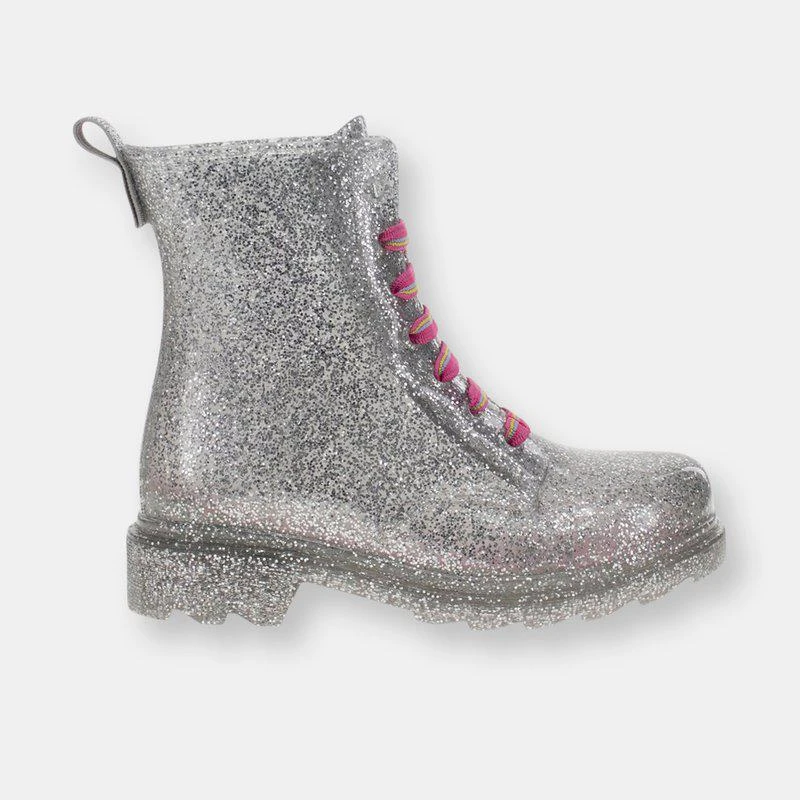 商品Western Chief|Kids Glitter Combat Boot 5 TODDLER,价格¥151,第1张图片