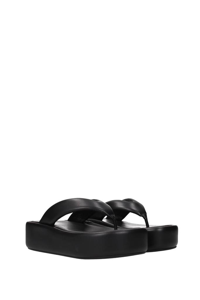 Flip flops Leather Black商品第2张图片规格展示
