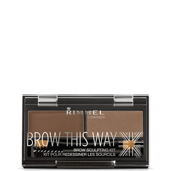 商品Rimmel|Rimmel Brow This Way Eyebrow Kit - Medium Brown,价格¥73,第1张图片
