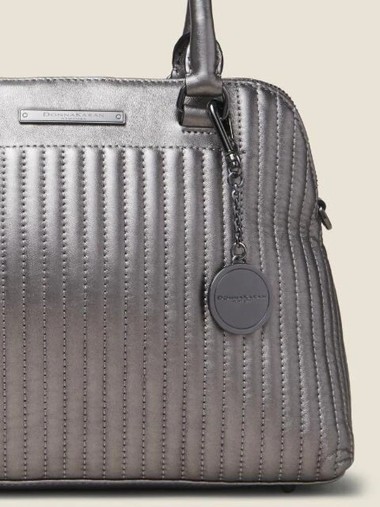 商品DKNY|Pinstripe Quilted Nappa Mini Satchel,价格¥2261,第4张图片详细描述