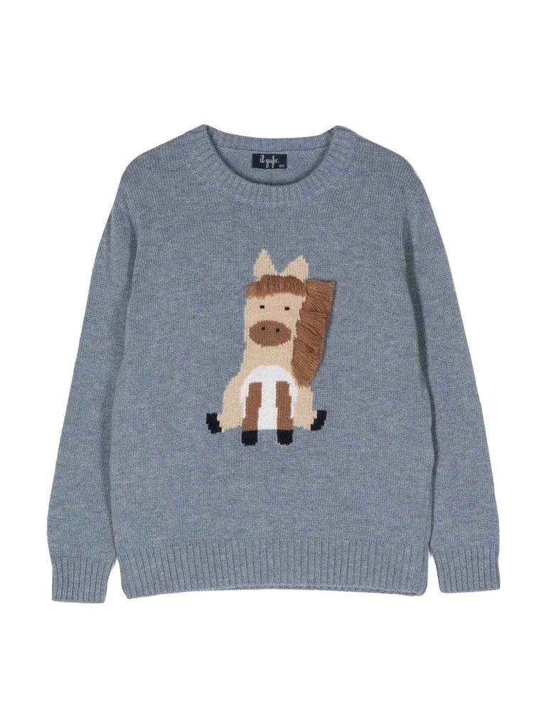 商品IL GUFO|Il Gufo Blue Sweater Unisex Kids,价格¥1272,第1张图片