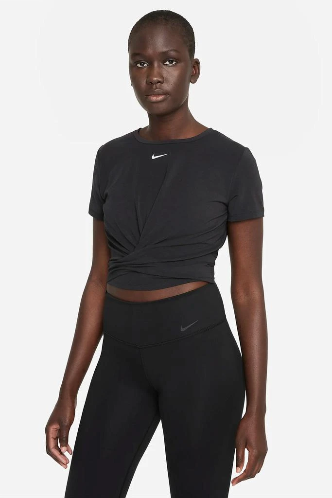 商品NIKE|Dri-FIT One Luxe Short-Sleeve Top - Black,价格¥451,第5张图片详细描述