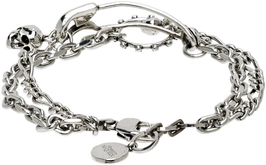 商品Alexander McQueen|Silver Safety Pin Bracelet,价格¥1609,第4张图片详细描述