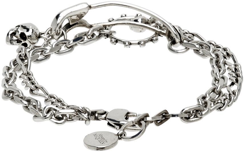 商品Alexander McQueen|Silver Safety Pin Bracelet,价格¥1723,第6张图片详细描述
