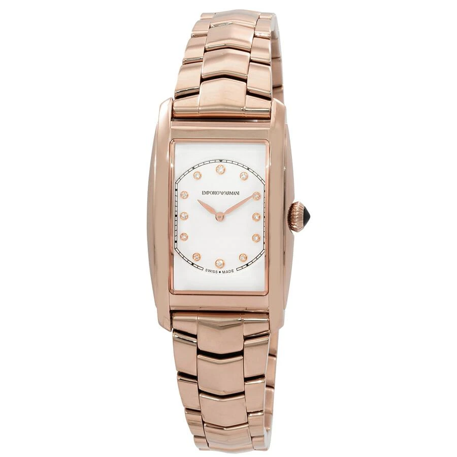 商品Emporio Armani|Swiss Made  Quartz Diamond White Dial Ladies Watch ARS8303,价格¥878,第1张图片