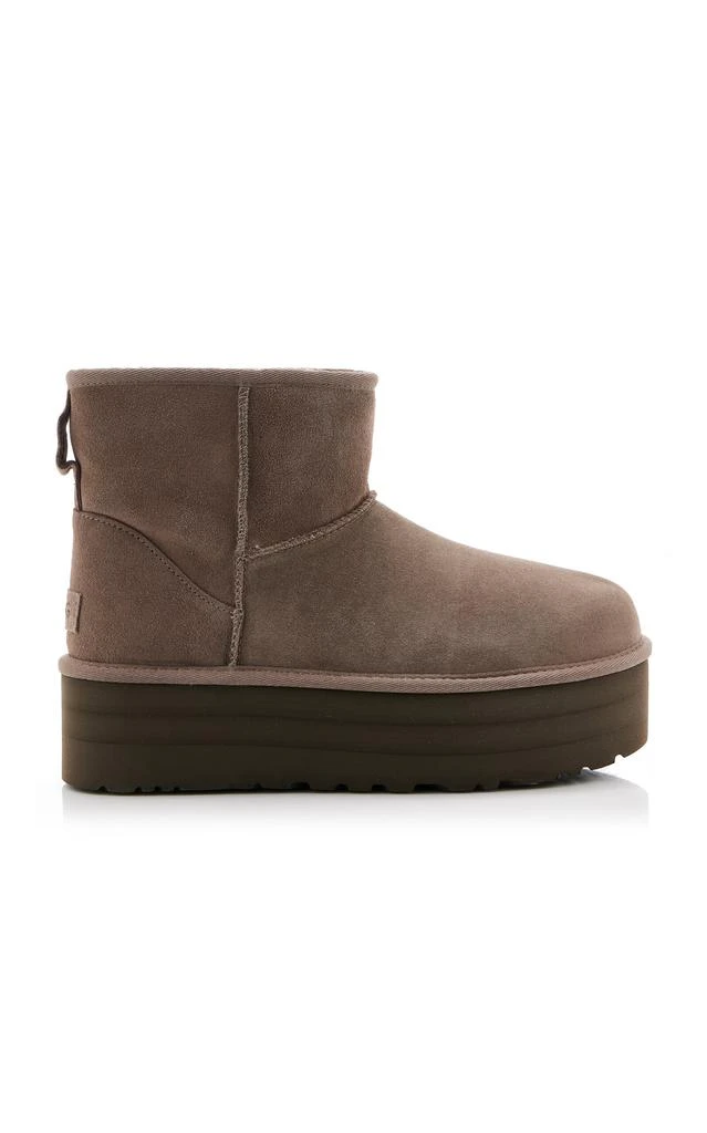 商品UGG|UGG - Classic Mini Platform Shearling Ankle Boots - Grey - US 9 - Moda Operandi,价格¥1275,第1张图片