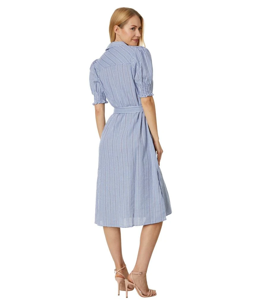 商品Tommy Hilfiger|Puff Sleeve Gingham Midi Dress,价格¥904,第2张图片详细描述