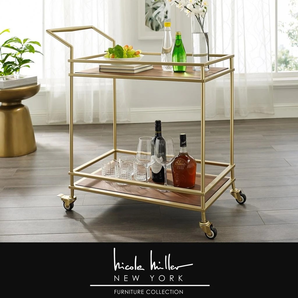 商品Nicole Miller|Nicole Miller Amaya Bar Cart,价格¥1249,第1张图片