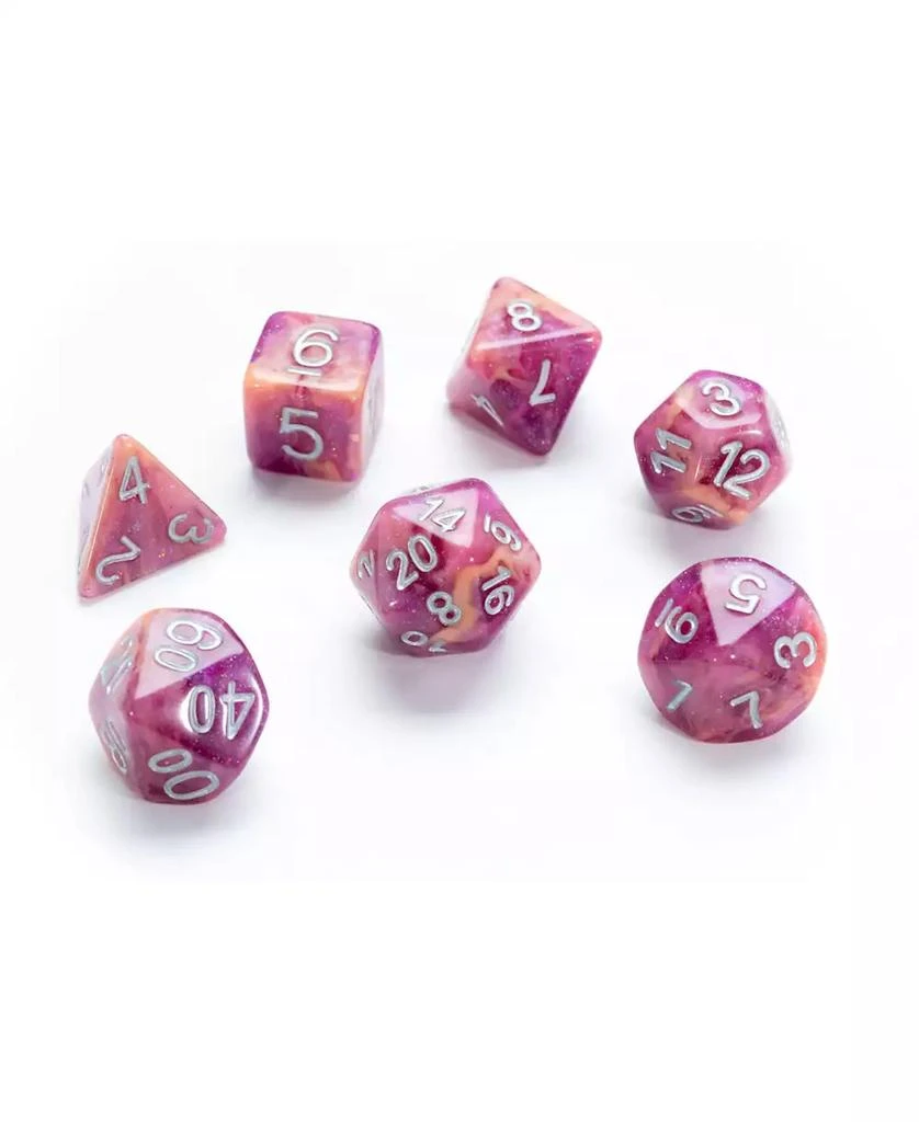 Aether Raspberry and Cream Dice Set, 8 Pieces 商品