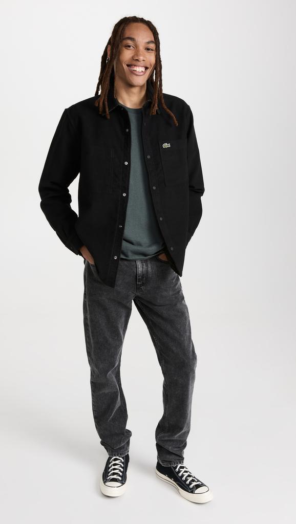 Lacoste Reversible Cotton Flannel Overshirt商品第5张图片规格展示