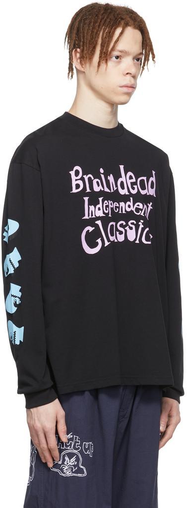 商品Brain Dead|Black Cotton Long Sleeve  T-Shirt,价格¥533,第4张图片详细描述