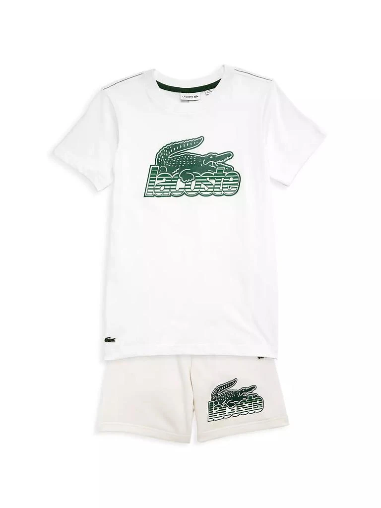 商品Lacoste|Little Kid's &amp; Kid's Logo Crewneck T-Shirt,价格¥375,第2张图片详细描述
