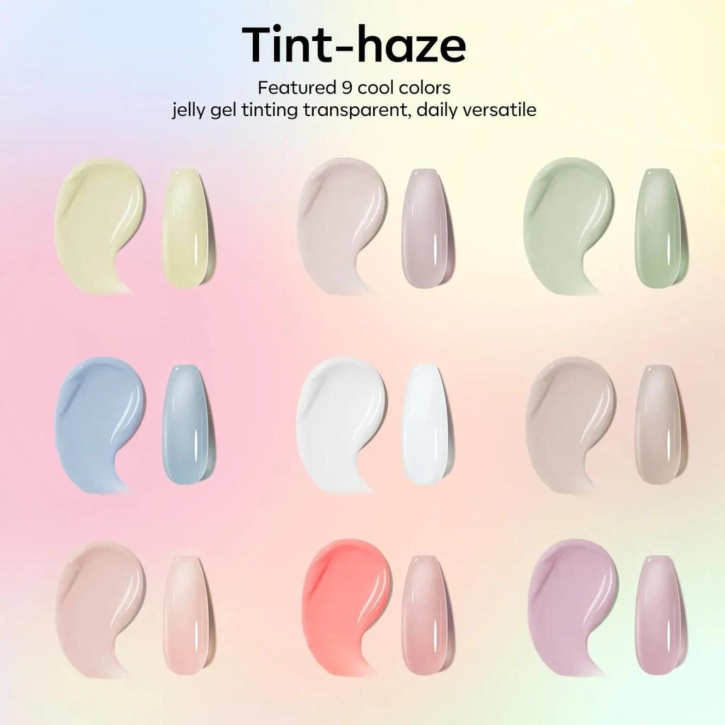 商品[国内直发] MODELONES|Tint-haze - 9 Shades Solid Cream Gel Polish Color Cube,价格¥104,第2张图片详细描述