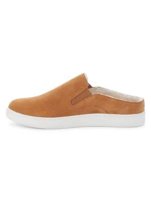 商品Vince|Verrell Suede & Shearling-Lined Backless Slip-On Sneakers,价格¥394,第4张图片详细描述