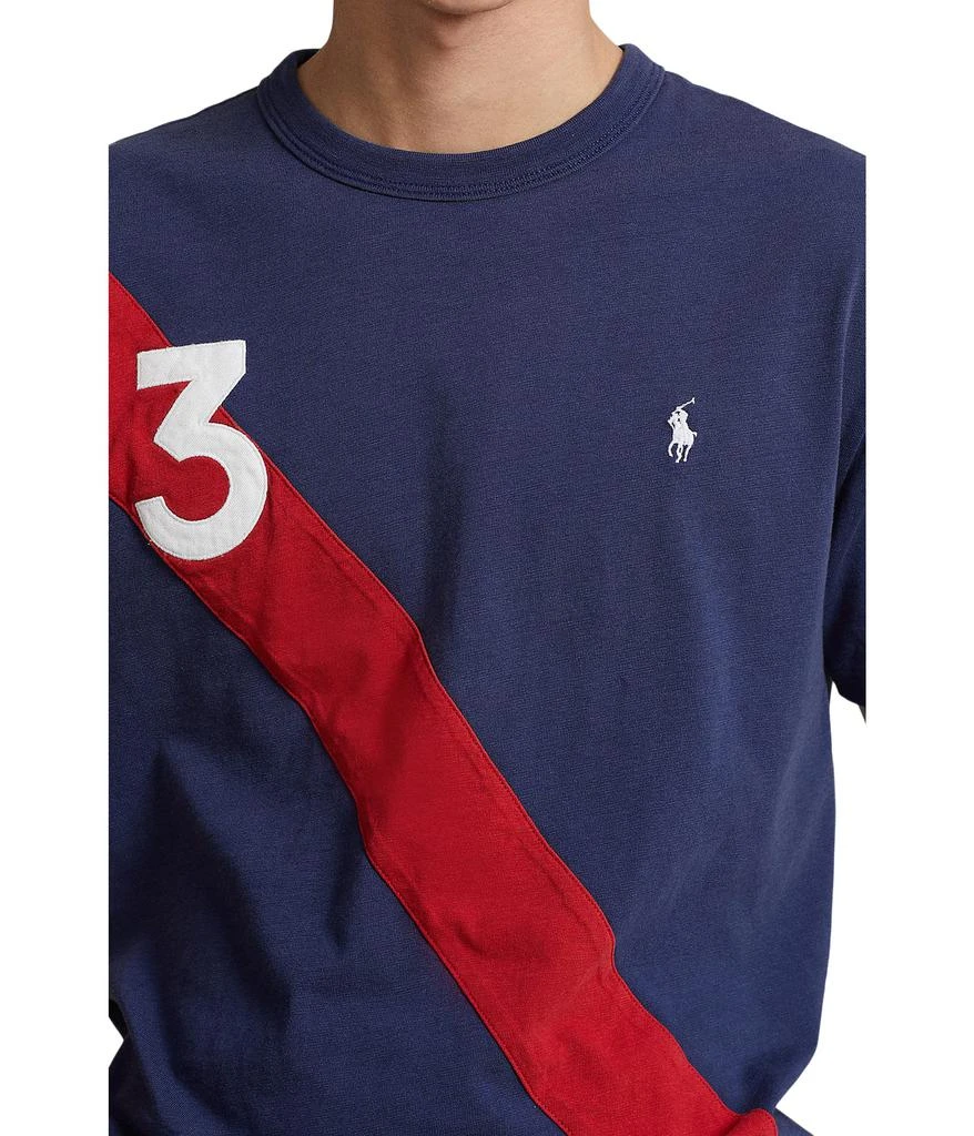 商品Ralph Lauren|Classic Fit Banner-Stripe Jersey T-Shirt,价格¥552,第3张图片详细描述