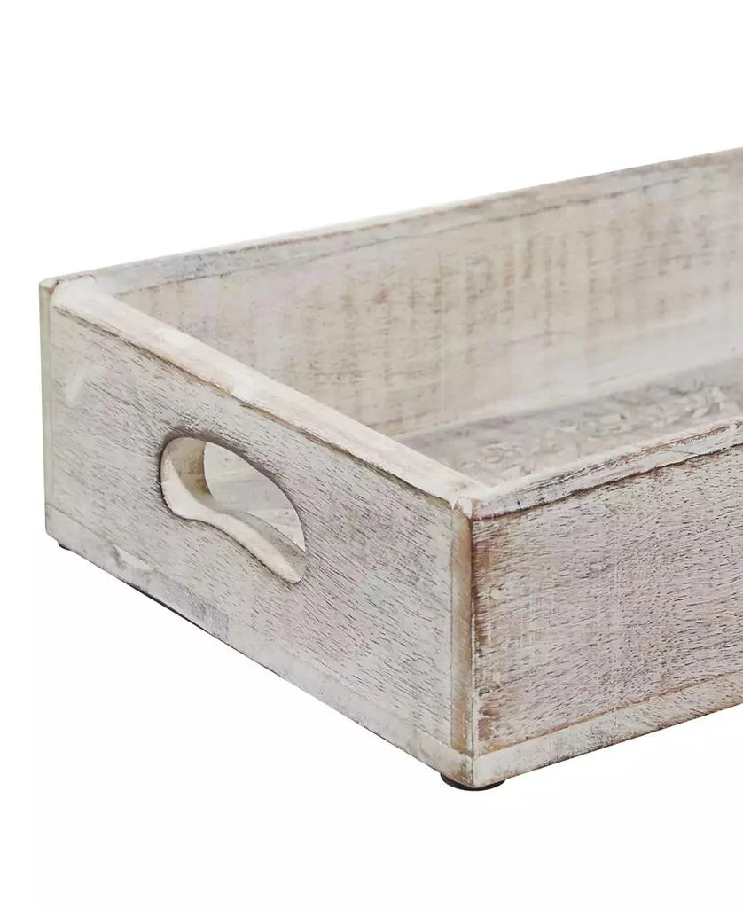 商品Rosemary Lane|Wood Tray, Set of 3, 16", 18", 20" W,价格¥612,第5张图片详细描述