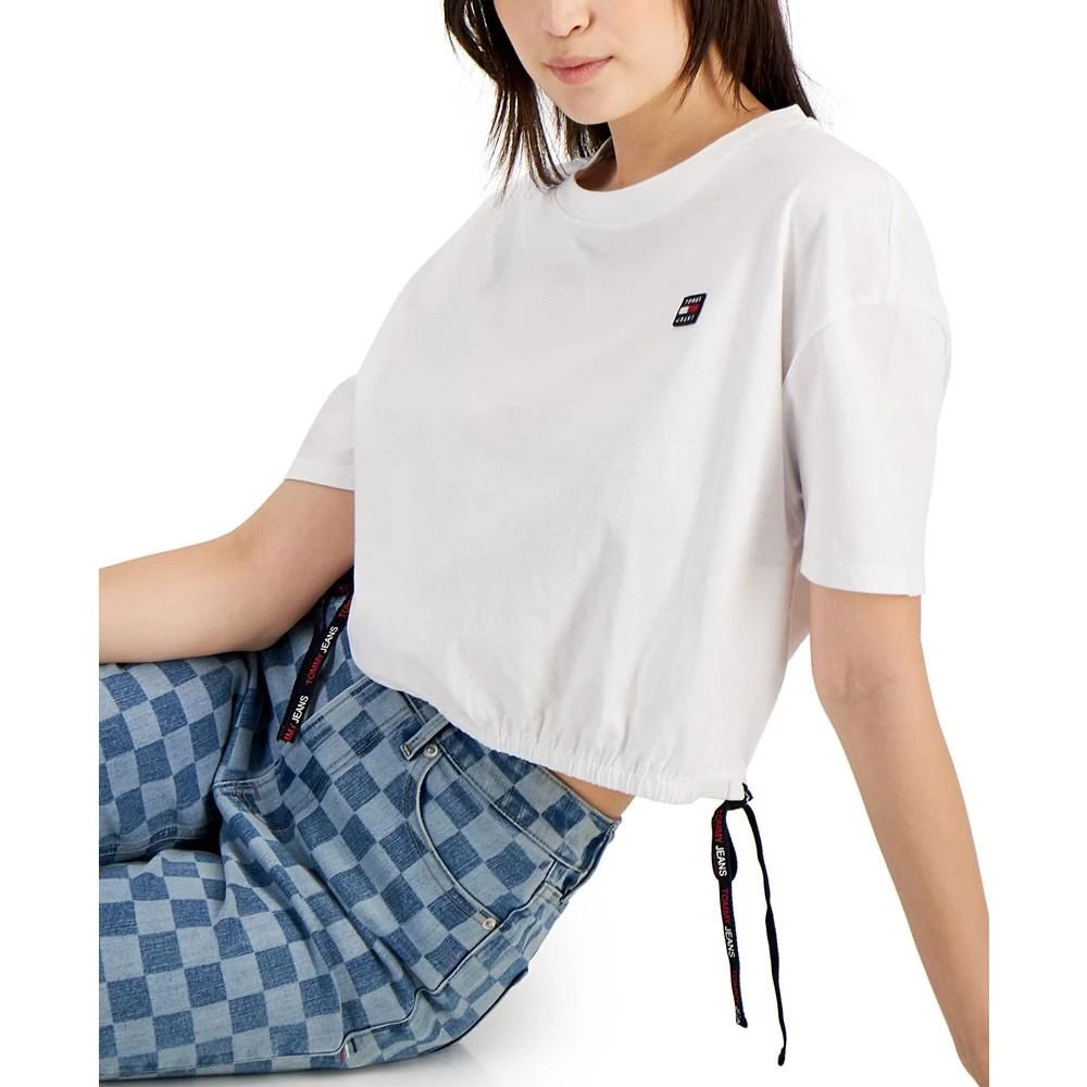 商品Tommy Jeans|Short Sleeve Cropped T-Shirt,价格¥53,第3张图片详细描述