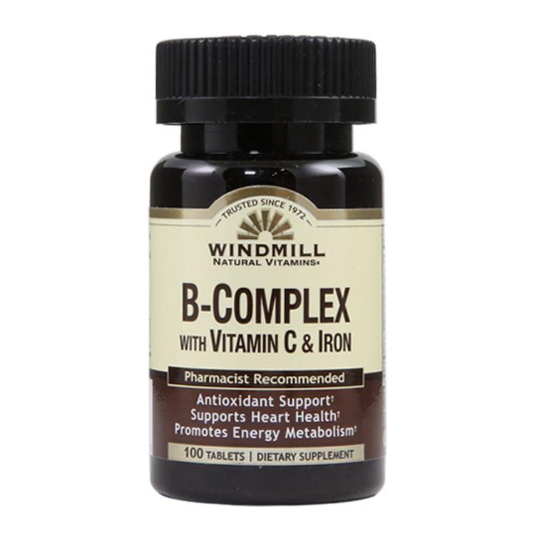 Windmill B-Complex Tablets With Vitamin C and Iron Tablets, 100 Ea商品第1张图片规格展示