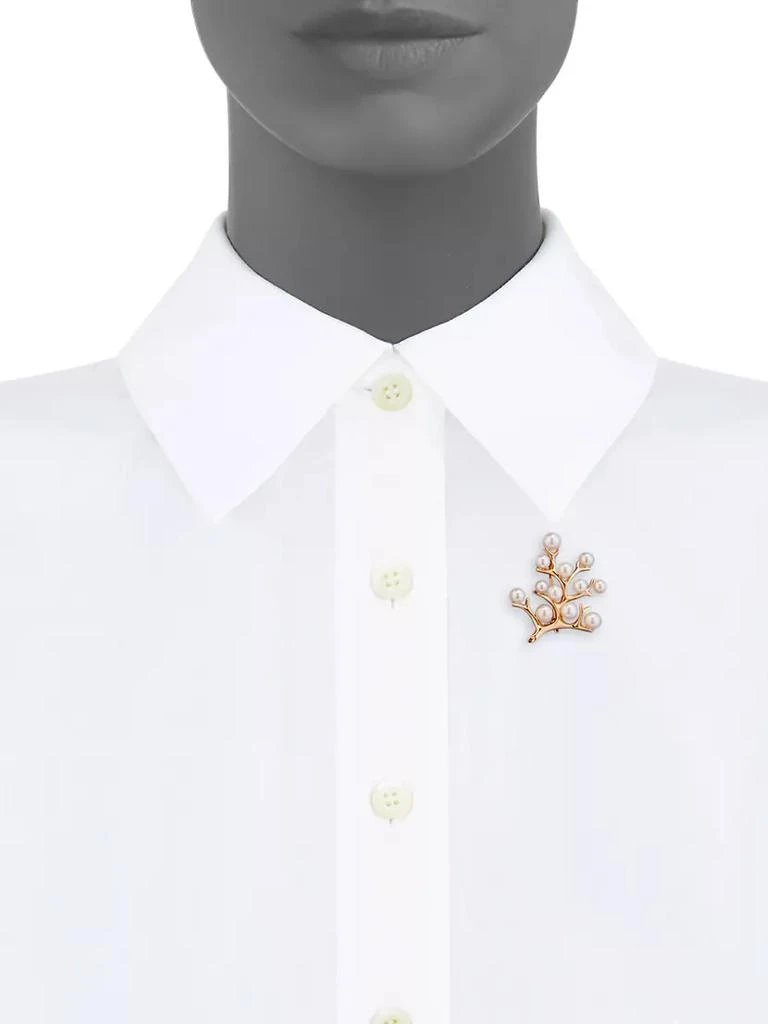 商品Mikimoto|18K Rose Gold & Cultured Akoya Pearl Brooch,价格¥21241,第2张图片详细描述