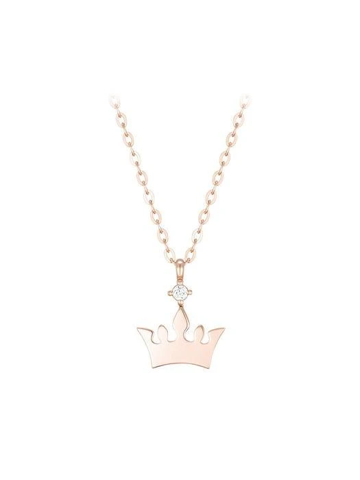 商品J.ESTINA|Queen Tiara And Stone 14K Gold Necklace,价格¥2125,第1张图片