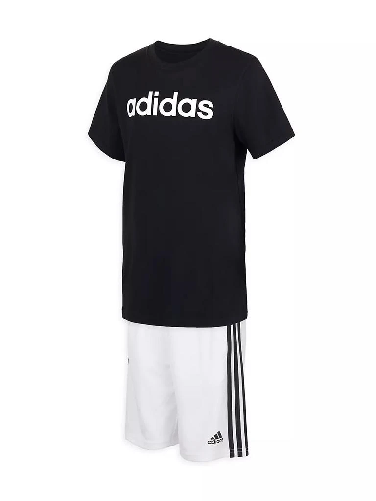 商品Adidas|Little Boy's & Boy's Classic 3-Stripe Shorts,价格¥80,第2张图片详细描述