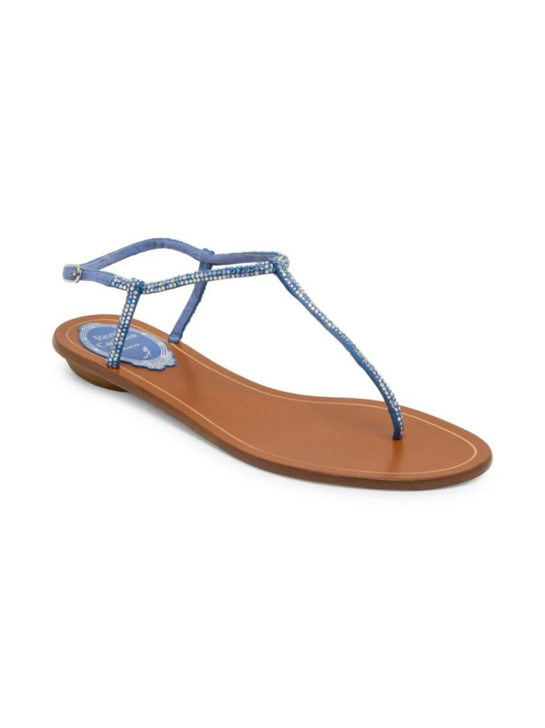 商品Rene Caovilla|Rene Caovilla - Jewel Flat T-Strap Sandals,价格¥2084,第2张图片详细描述