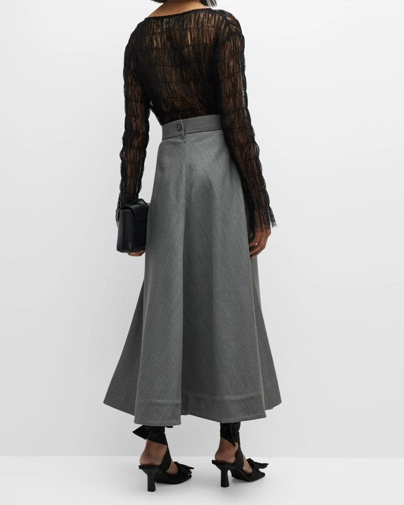 Chevron A-Line Midi Skirt 商品