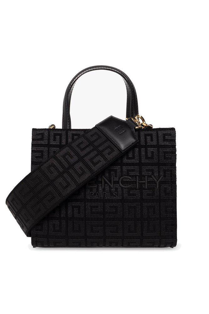 商品Givenchy|Givenchy Monogram Logo Embroidered G Mini Tote Bag,价格¥10198,第1张图片
