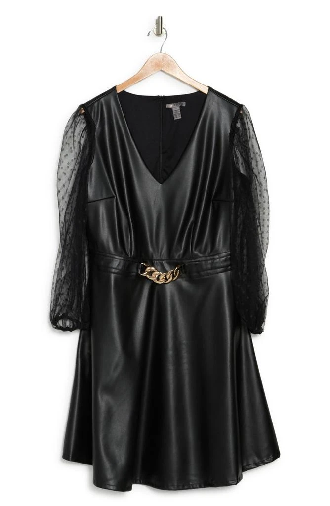 商品Love by Design|Vanguard Pleather Swiss Dot Dress,价格¥243,第3张图片详细描述