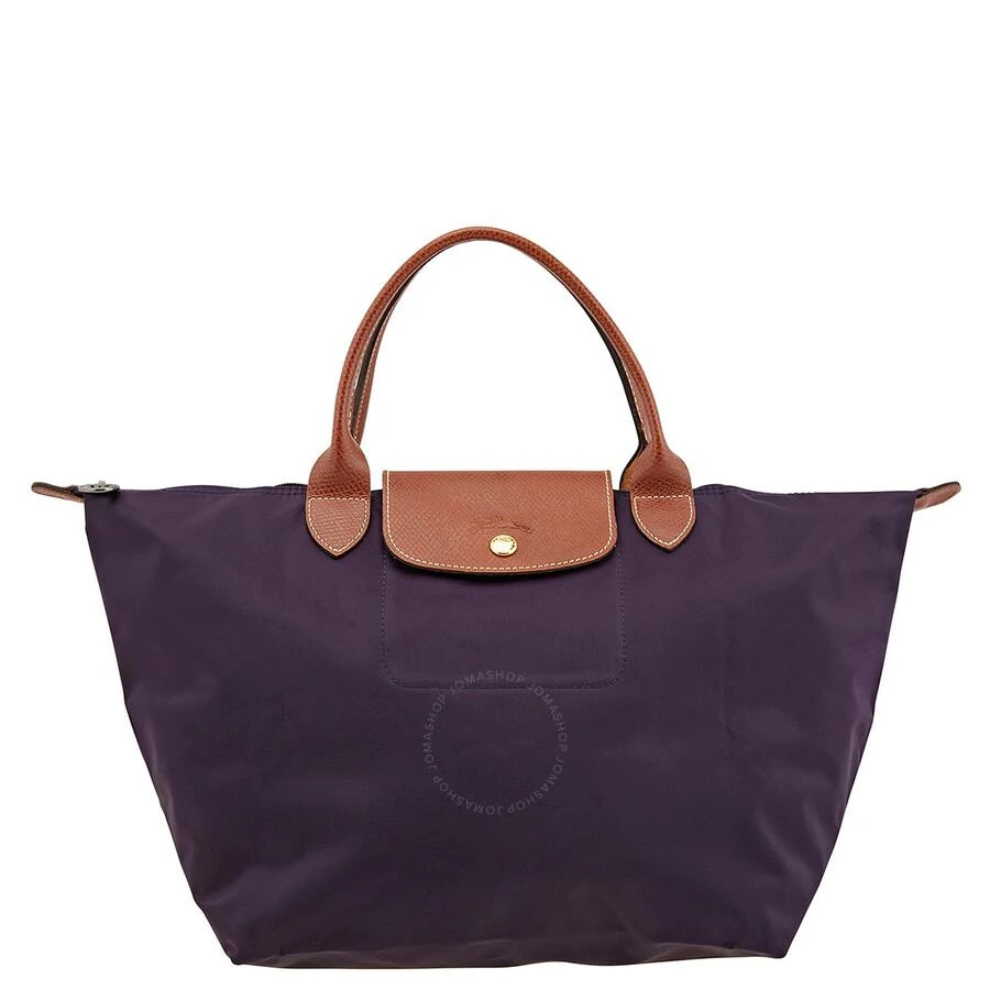 商品Longchamp|Longchamp Le Pliage Original Medium Top Handle Bag - Bilberry,价格¥888,第1张图片