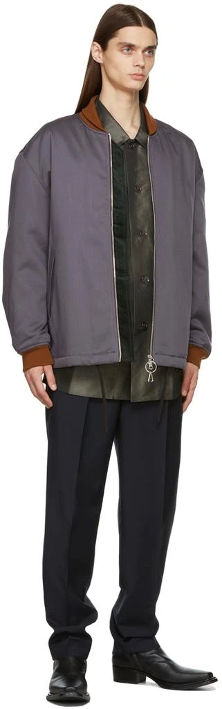 商品Acne Studios|Grey Taffeta Jacket,价格¥1681,第4张图片详细描述