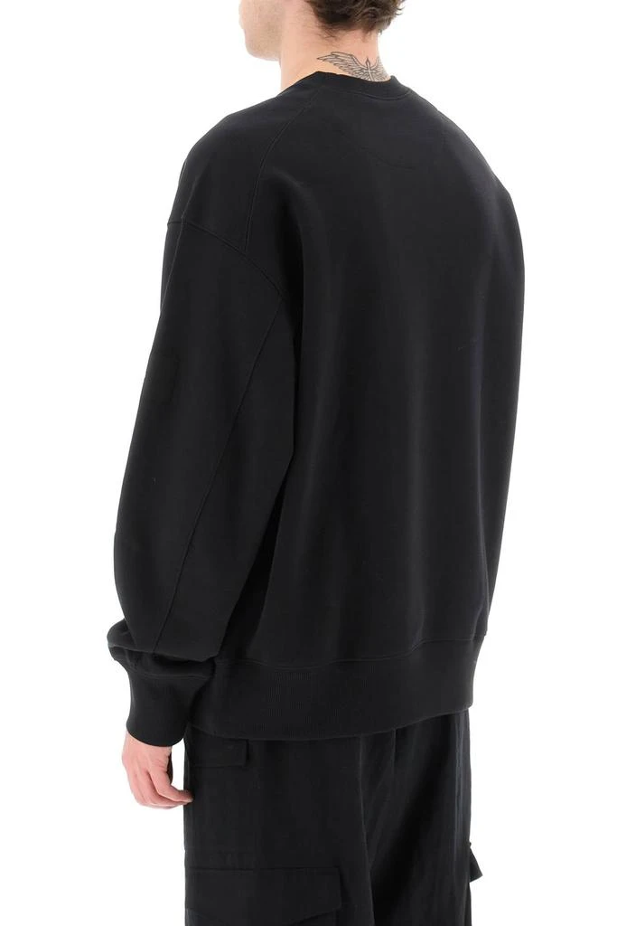 商品Y-3|Crewneck Sweatshirt With Rubberized Logo Print On Sleeve,价格¥929,第3张图片详细描述