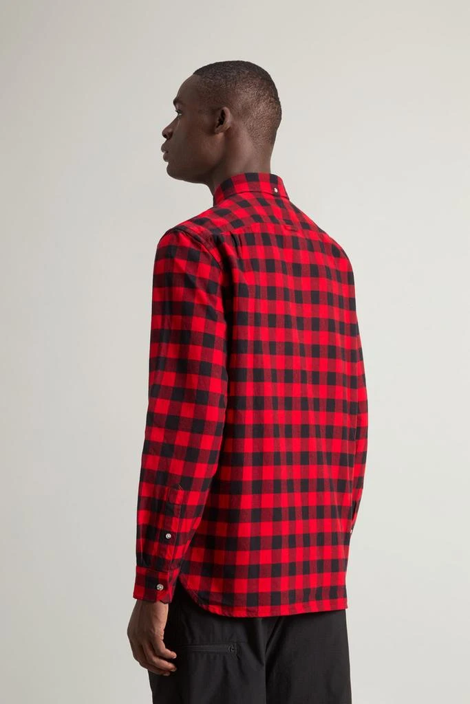 商品Woolrich|Traditional Flannel Check Shirt - Men - Green,价格¥1491,第3张图片详细描述