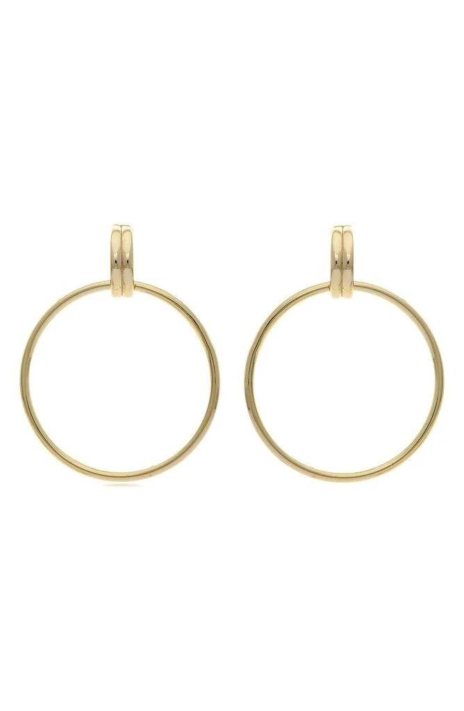 商品Rivka Friedman|18K Yellow Gold Plated Door Knocker Drop Earrings,价格¥557,第1张图片