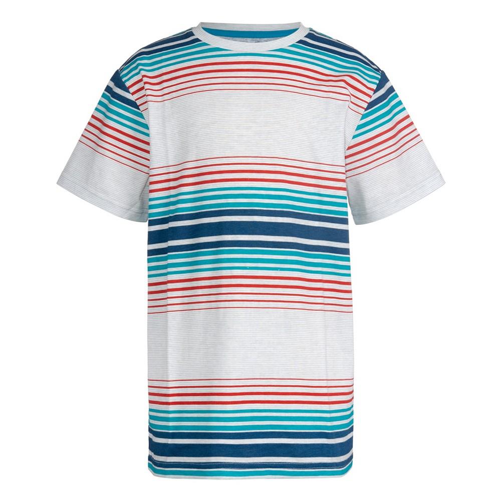 Big Boys Cristiano Multi Stripe Crew T-shirt商品第1张图片规格展示