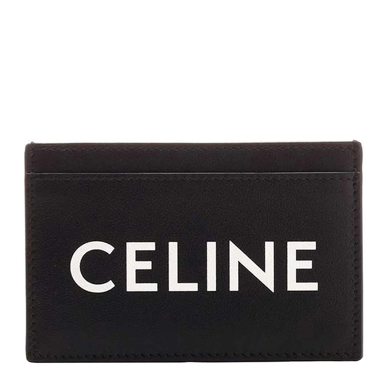CELINE 女士徽标印花黑色皮革卡包 10B703-DMF-38SI 商品